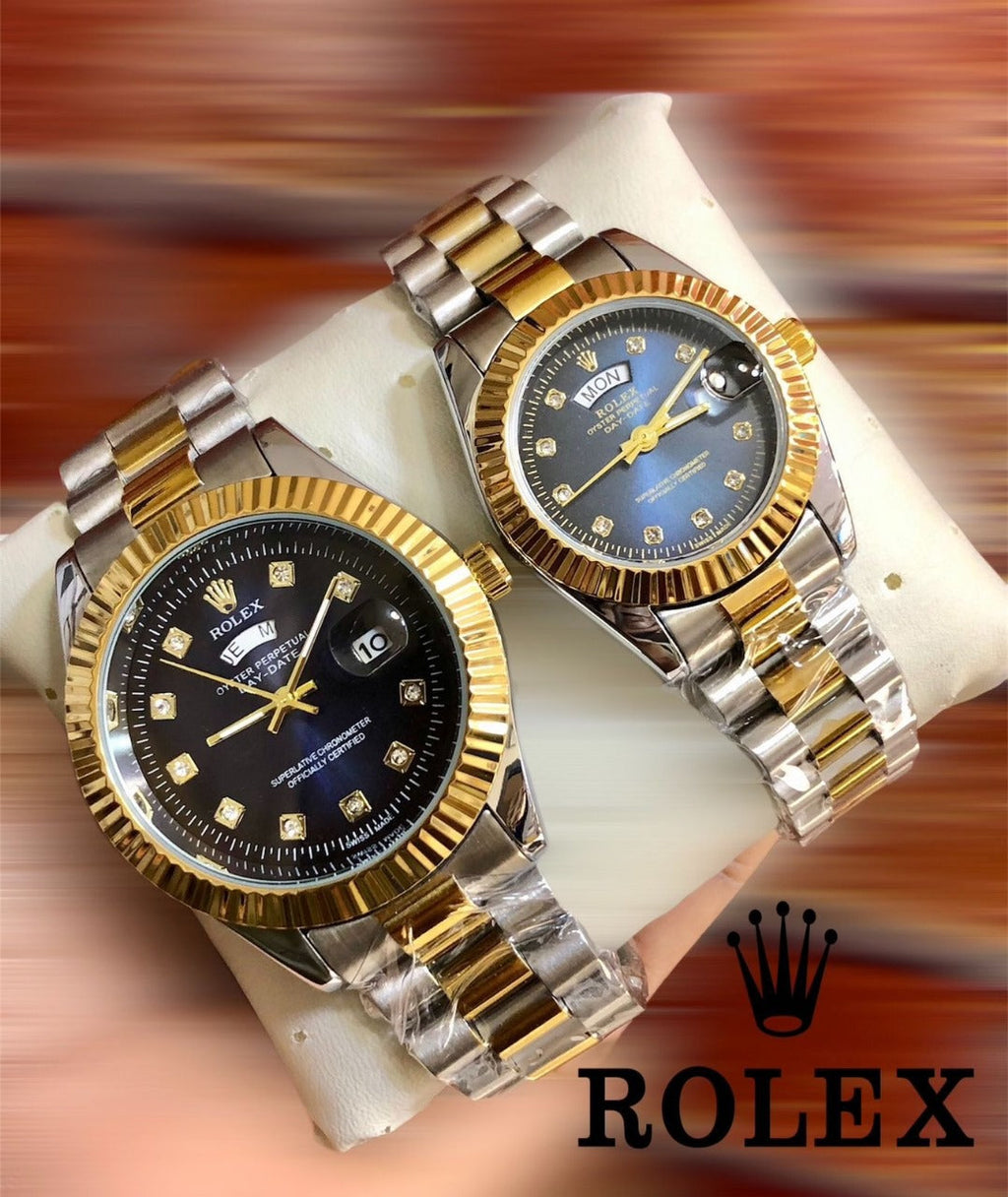 Rolex Watch  Duo Set with Box