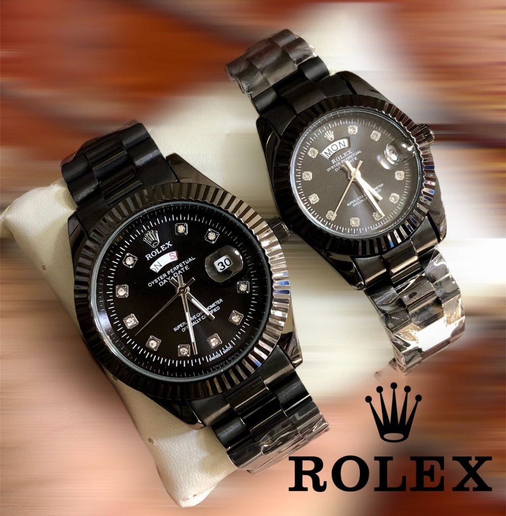 Rolex Watch  Duo Set with Box