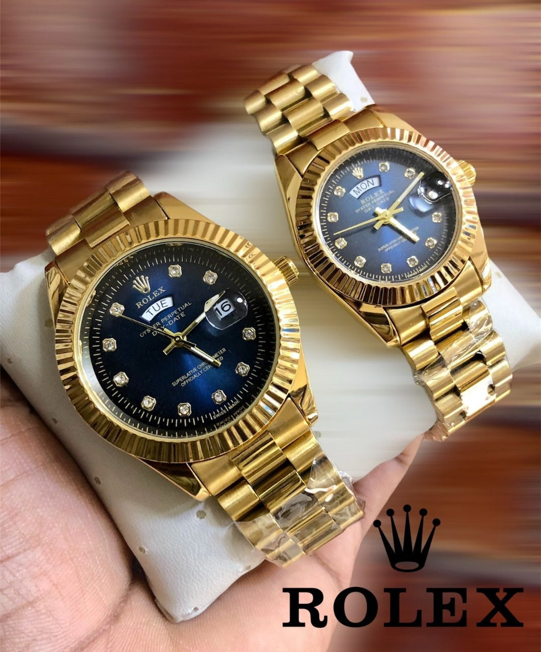 Rolex Watch  Duo Set with Box